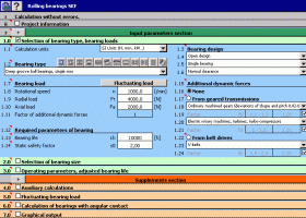 MITCalc Rolling Bearings Calculation II screenshot