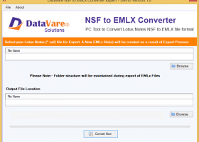 Datavare NSF to EMLX Converter screenshot