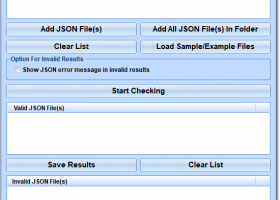 Validate Multiple JSON Files Software screenshot