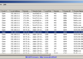 TcpLogView screenshot