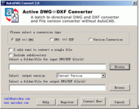 Active DWG DXF Converter Pro 2011.09 screenshot