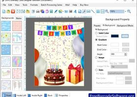Birthday Card Designing Software screenshot