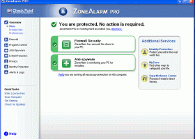 ZoneAlarm Pro Firewall 2012 screenshot