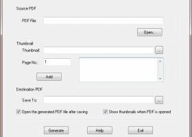 PDF Thumbnail Generator screenshot