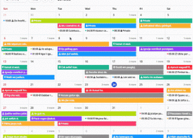 VeryUtils HTML5 JavaScript Events Calendar Control screenshot