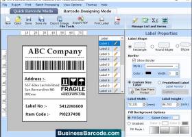 Create Industrial Barcode Software screenshot