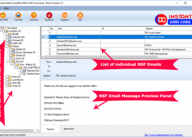 Instant Data Care NSF to PST screenshot