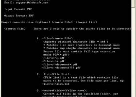 Okdo PDF to EMF Converter Command Line screenshot