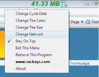 Broadband Usage Meter screenshot