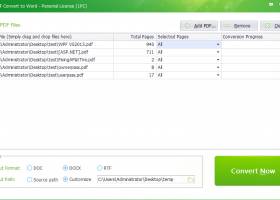 ONEKEY PDF Convert to Word screenshot