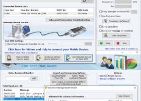 Bulk SMS from PC screenshot