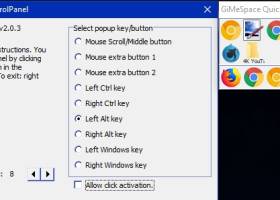 GiMeSpace QuickMenu screenshot