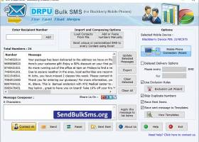 Blackberry Text SMS Program screenshot
