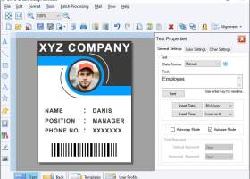 Photo Identity Card Designing Tool screenshot