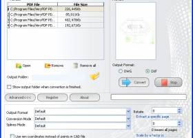 PDF to AutoCAD Converter screenshot