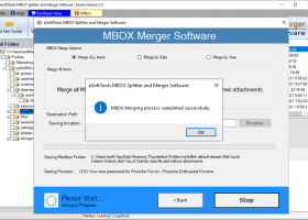 eSoftTools MBOX Splitter and Merger soft screenshot