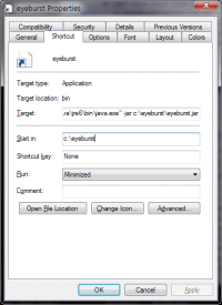 eyeBurst screenshot