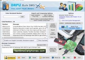 GSM Mobile SMS Messaging Program screenshot