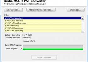 Convert Outlook MSG to PST screenshot
