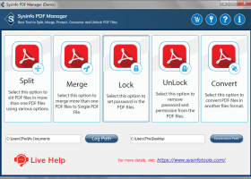 SysInfo PDF Manager screenshot