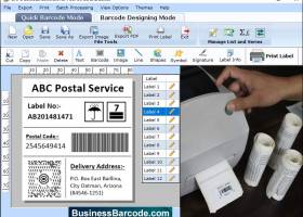 Postal Business Barcode Software screenshot