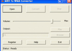 MIDI To WMA Converter screenshot
