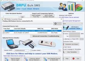 USB Modem Excel SMS Sending Software screenshot