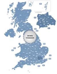 Postcode Map of UK screenshot