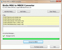 Convert MSG to Thunderbird screenshot