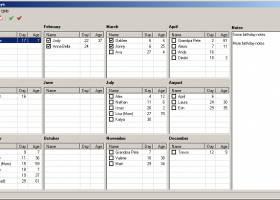 Birthdays screenshot