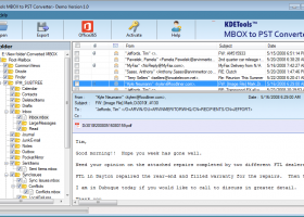 KDETools MBOX to PST Converter screenshot