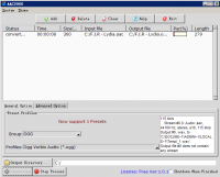 AAC2OGG screenshot