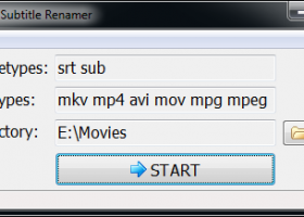 Subtitle Renamer screenshot