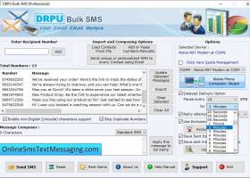 GSM Text Messaging Software screenshot
