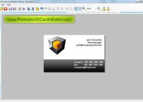 Creating Business Card screenshot