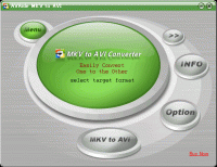 EZuse MKV To AVI Converter screenshot