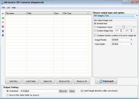 Ailt Excel to TIFF Converter screenshot