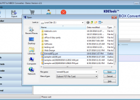 KDETools Outlook to Thunderbird Converter screenshot