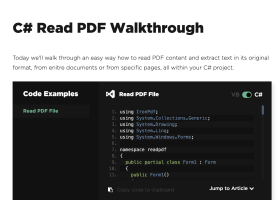 C# Read PDF screenshot