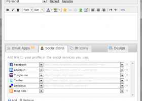 WiseStamp screenshot