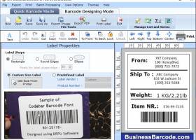 Barcode Labeling Tool screenshot