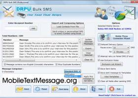 Mobile Bulk Text Messaging screenshot