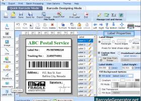 Postal Barcode Generator Software screenshot