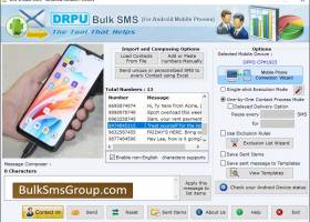 Bulk SMS for Android Mobile screenshot