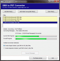 Open DBX in Outlook 2013 screenshot