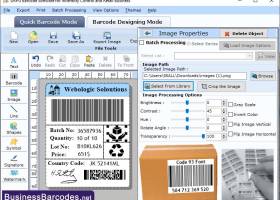 Inventory Control Barcodes Software screenshot