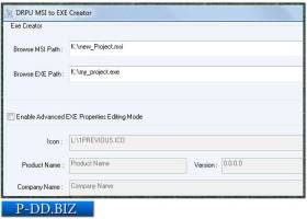 MSI Setup to EXE Builder screenshot