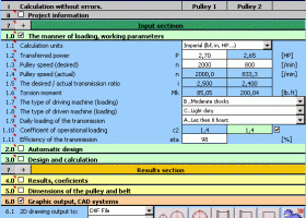 MITCalc Timing Belts Calculation screenshot