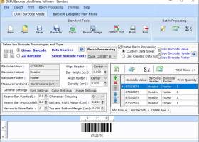 Customized Barcode Label Maker Software screenshot