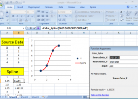 SRS1 Cubic Spline for Excel screenshot